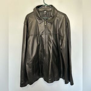 Adidas Genuine Leather Jacket Mens XL 2006 Germany FIFA Soccer World Cup